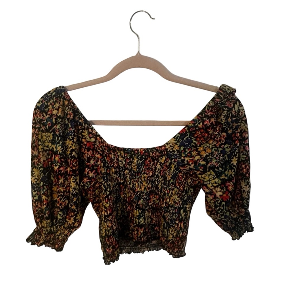 5 for $30 Urban Outfitters Multicolor Floral Blouse Women’s Sz Medium Excellent - Picture 2 of 5